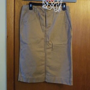 Kacki structured skirt